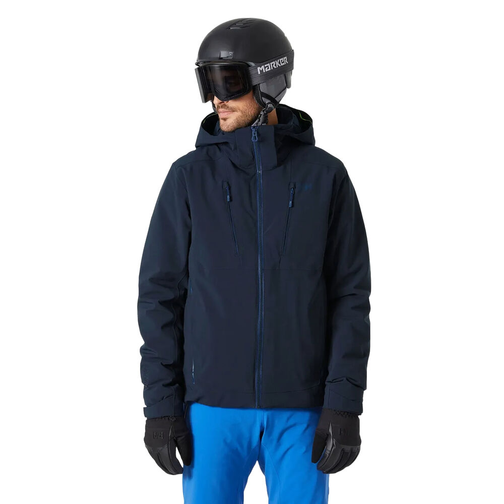 Chaqueta de Esquí Azul Marino Helly Hansen Alpha Navy Impermeable y Cortavientos