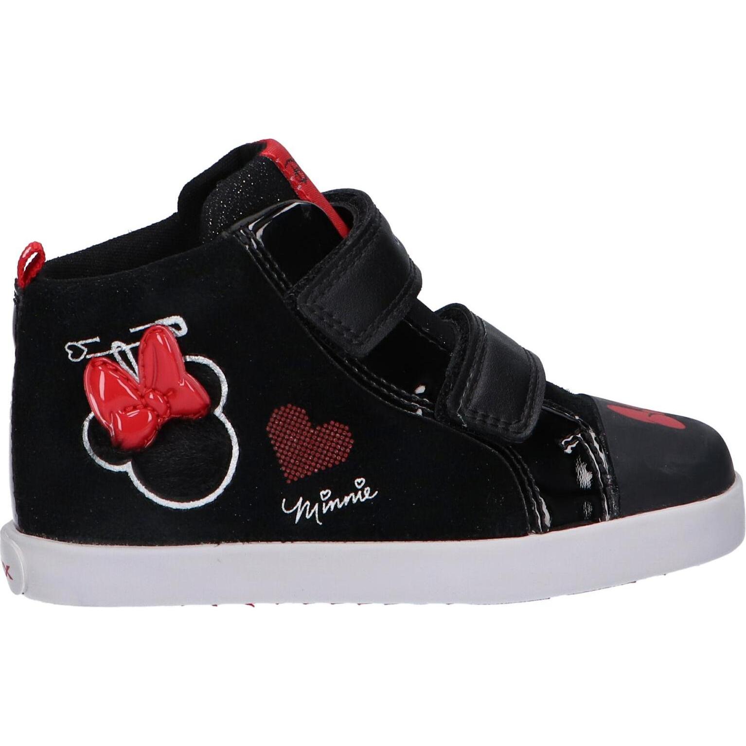 Geox b26d5d 022hh b kilwi c0048 black-red girl's sneakers