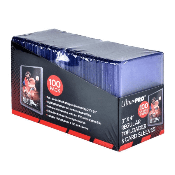 100 Toploader + 100 Sleeves Ultra Pro     TCG Accesorios