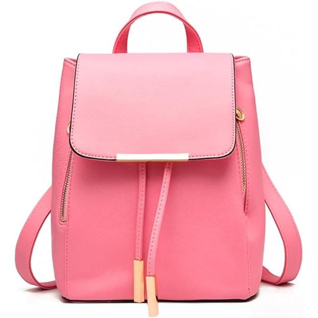 Esta elegante mochila para mujer está hecha de cuero sintético, adecuada para viajes y uso diario, y está hecha de material PU