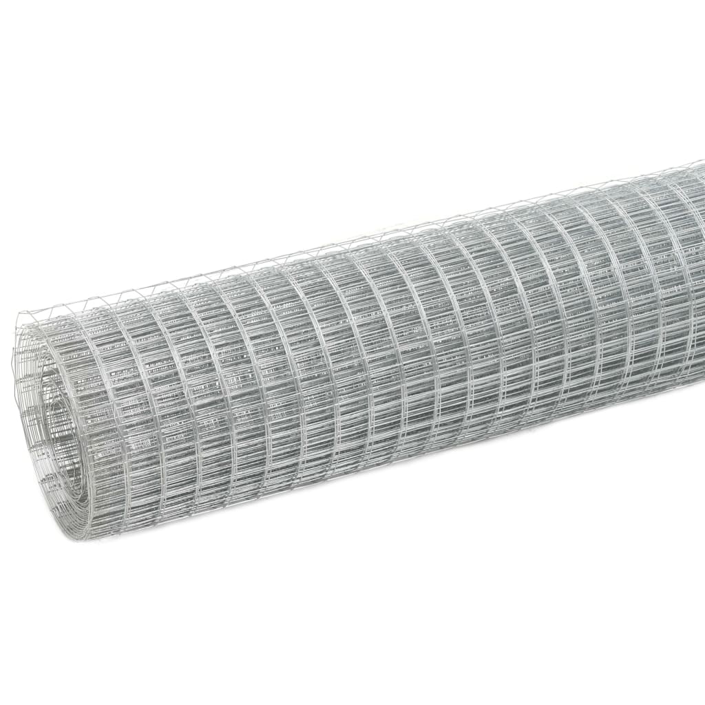 Vidaxl Alambrada de Gallinero Acero Galvanizado Plateado 10x0.5m