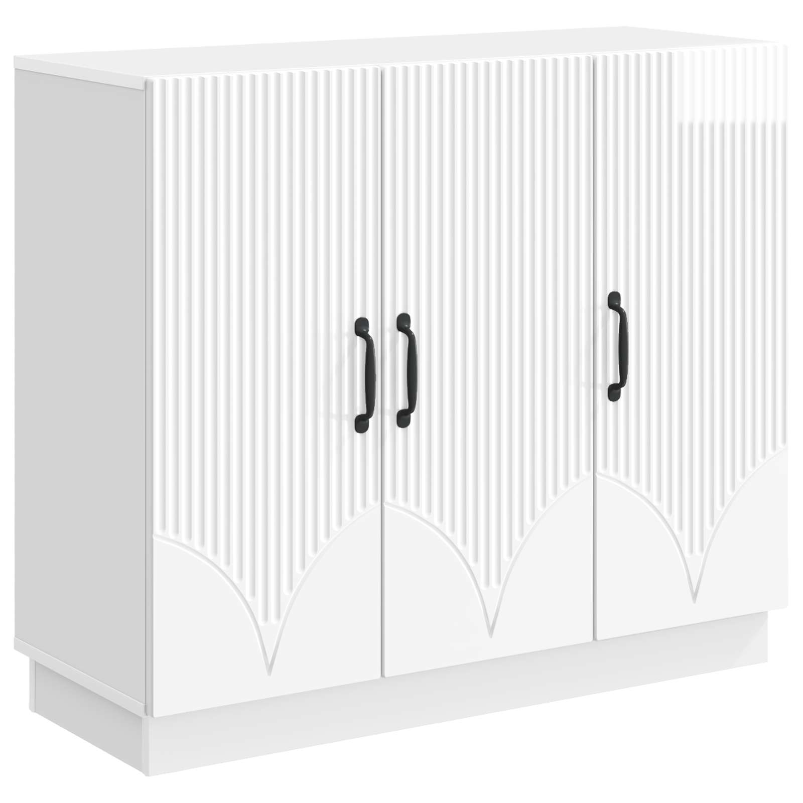 vidaXL Aparador 89 x 34,5 x 77 cm Madera de Ingeniería Multicolor