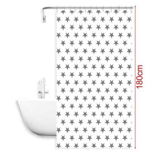 C.A | Cortina de Ducha Impermeable 🚿 | Poliéster | Antimoho | 180x180 cm | Baño Moderno