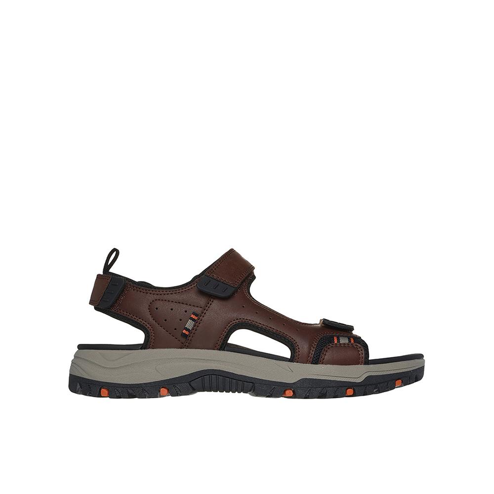 Skechers Relaxed Fit: Prewitt - Rigdon Sandalias para hombre marrones en sintético 83626