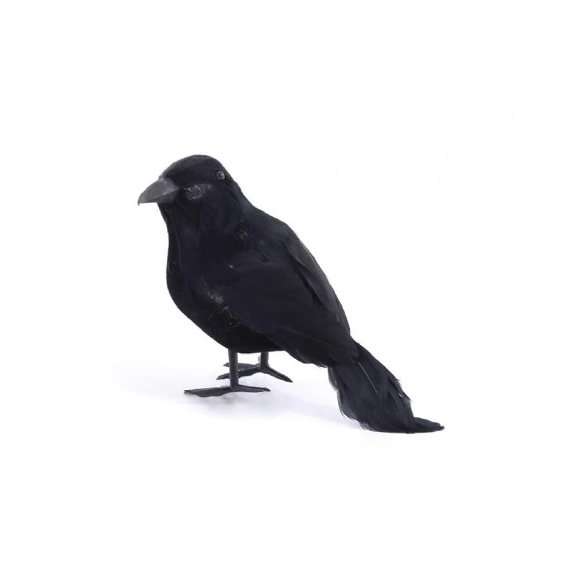 Partilandia Cuervo plumas largas negro de 14 cm