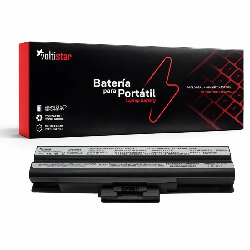 BATERÍA PARA PORTÁTIL SONY VAIO VPC-F21 VPC-F22 VPC-F23 VPC-Y11 VPC-Y21 VPC-Y22 SERIES 11.1V 4400MAH