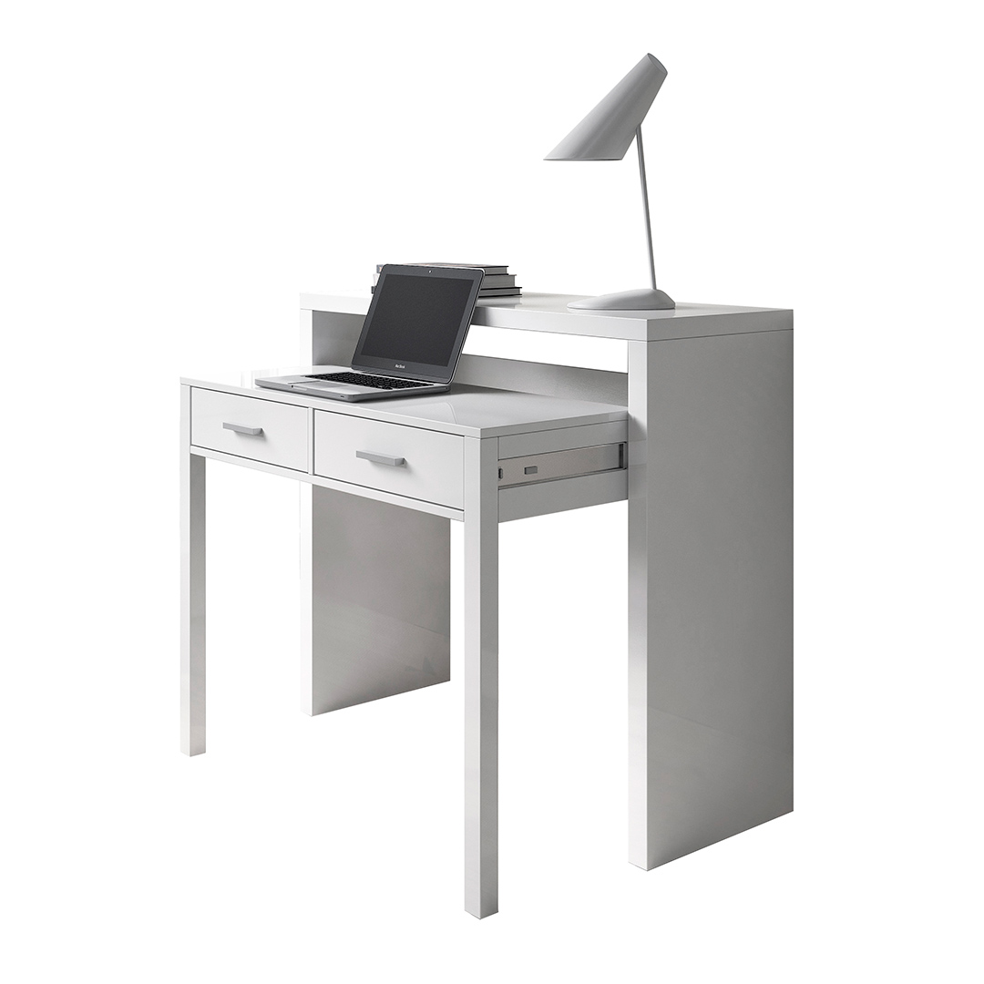 MESA ESCRITORIO EXTENSIBLE 98X87X36 CM BLANCO ARTIK