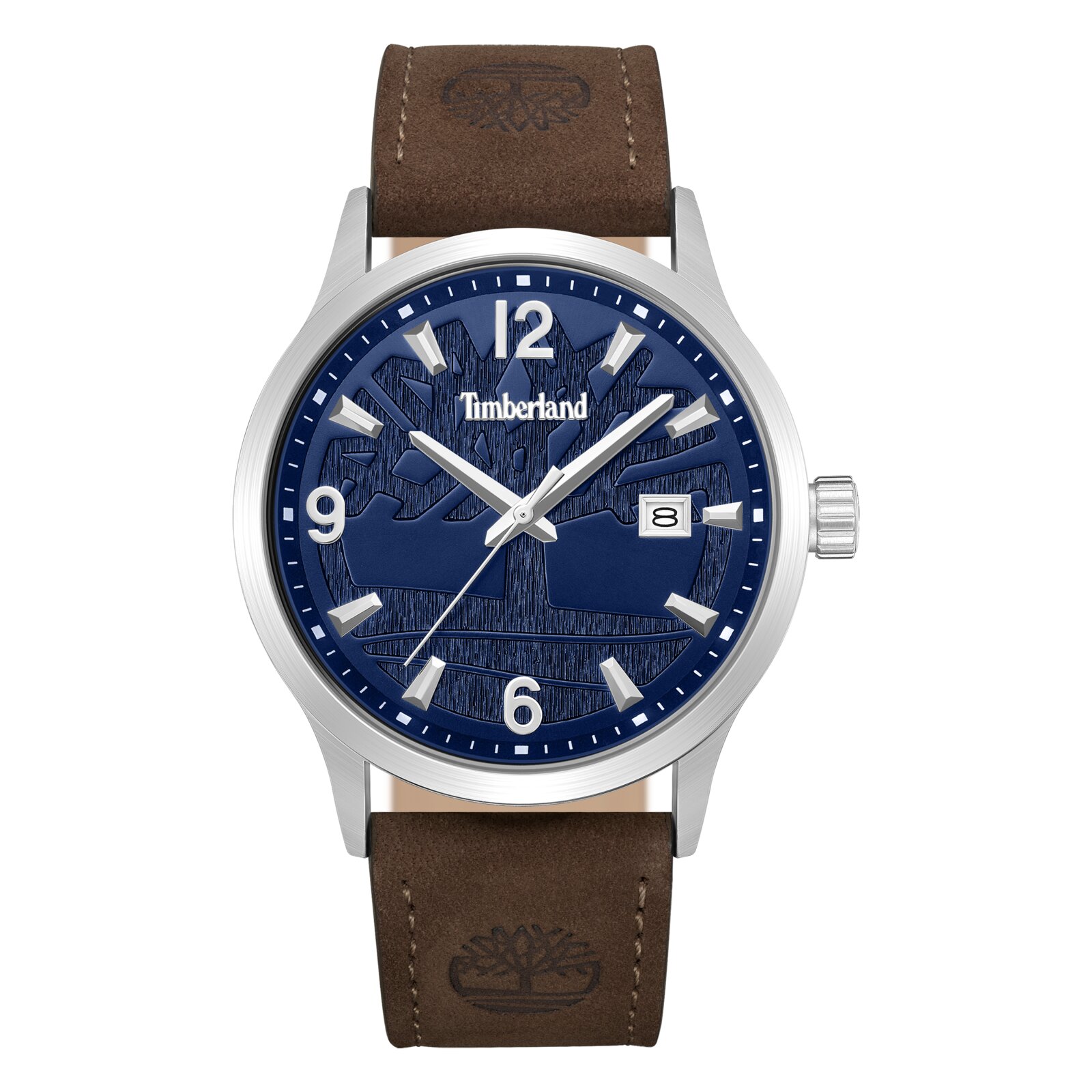 Timberland Reloj Hombre Caja De Metal Pulsera Genuine Leather De Color Marrón Resistente Al Agua 5 Atm Tdwgb0109002