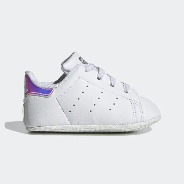 Zapatillas Adidas Stan Smith Blanco Niño con Cordón Elástico