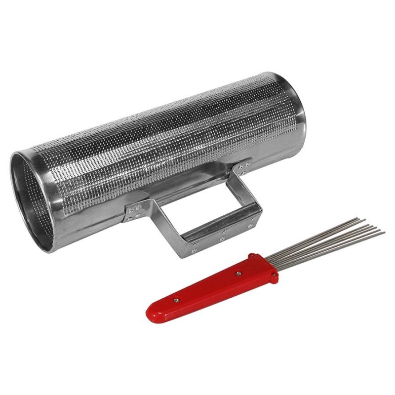 GÜIRO DE ACERO HAYMAN CON CEPILLO 4" x 12" HAYMAN