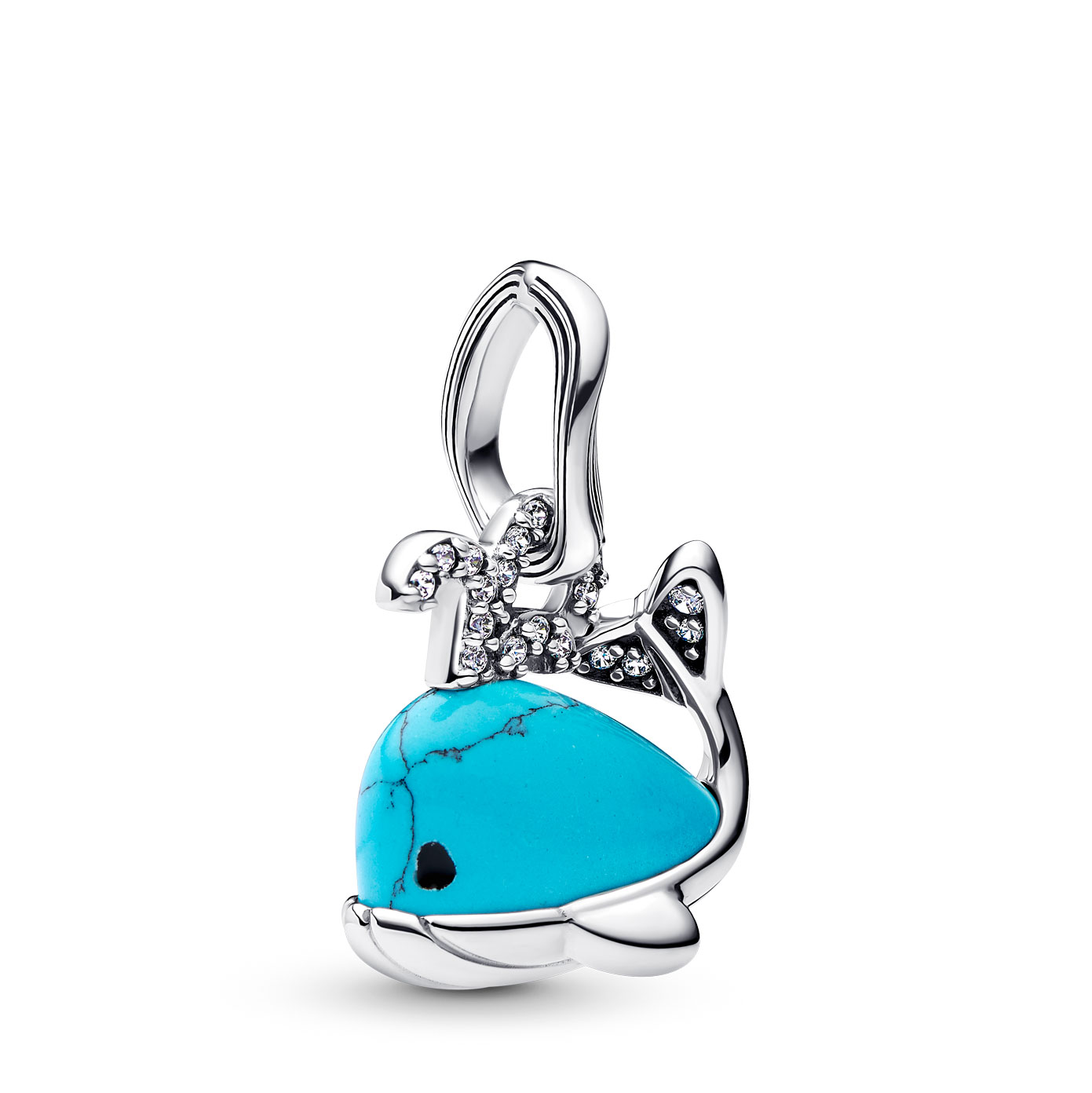 Pandora Charm colgante de ballena con circonitas transparentes Pandora Moments 793822C01 , para Mujer