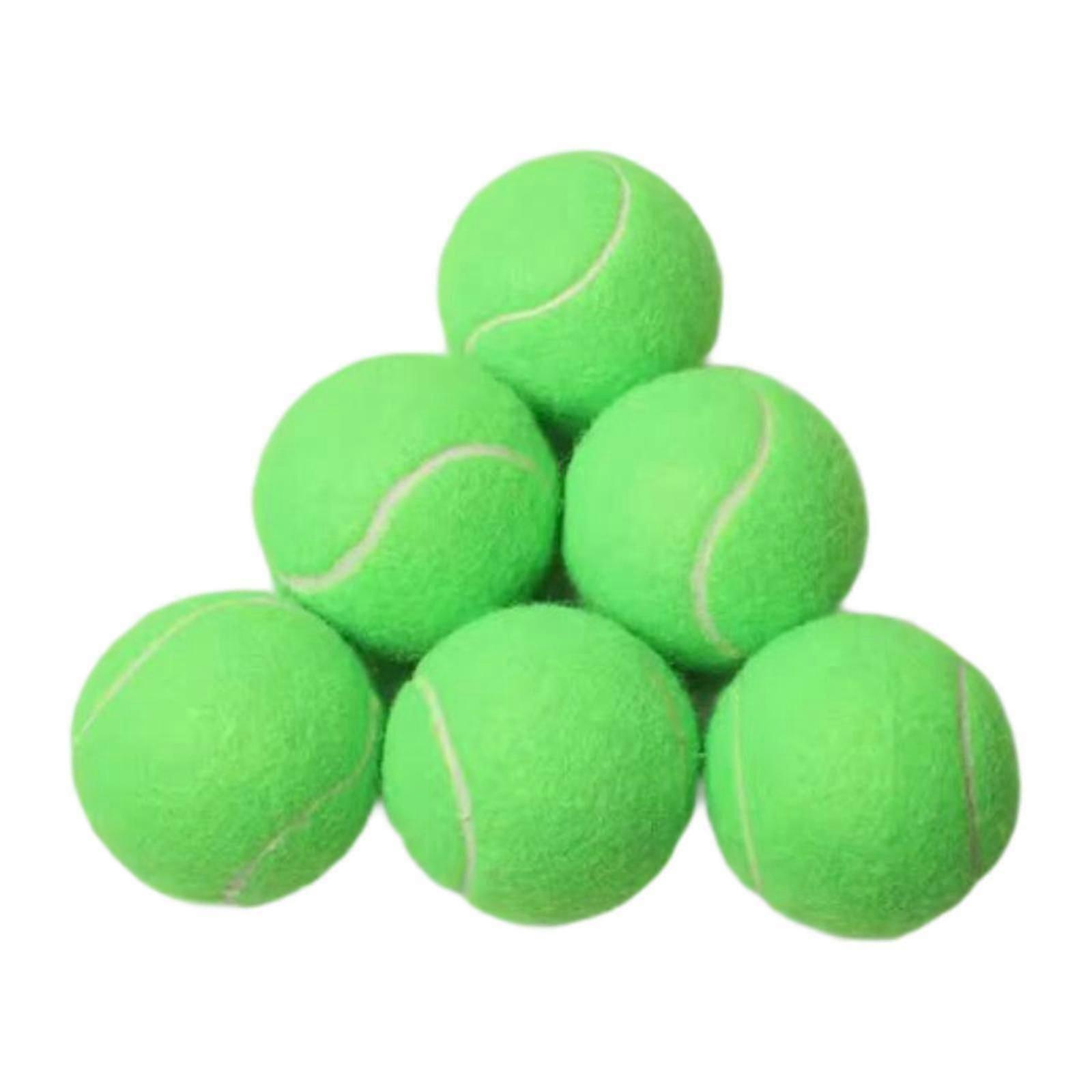TK 6x Tennis Balls Training Balls Dogs Tennis Balls Professional Elastic Balls Wear Resistant for Sports Beginners Entertainment