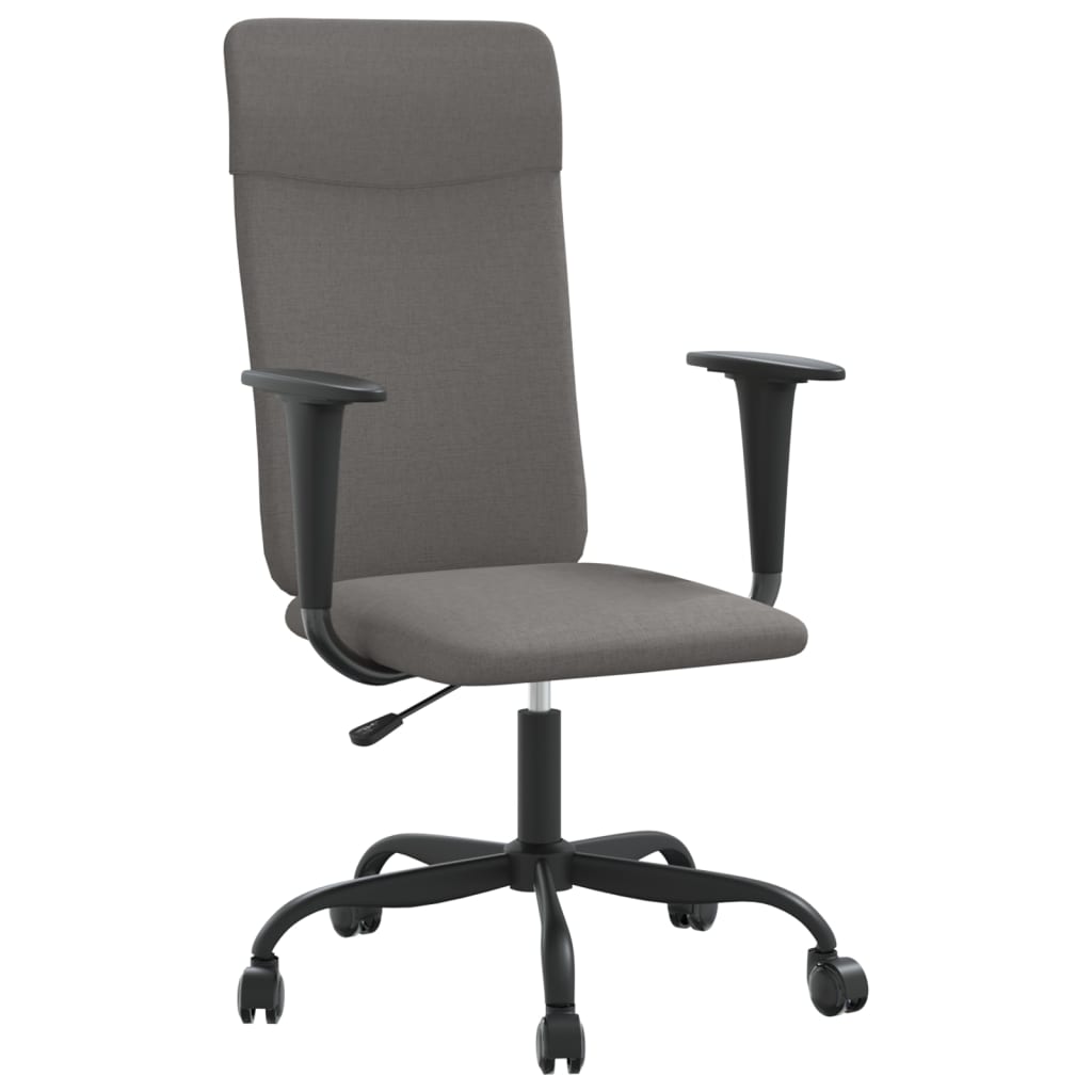 vidaXL Silla de oficina altura ajustable tela en color Gris oscuro/Gris claro | cómodas modernas ergonómicas para comedor cocina salón hogar