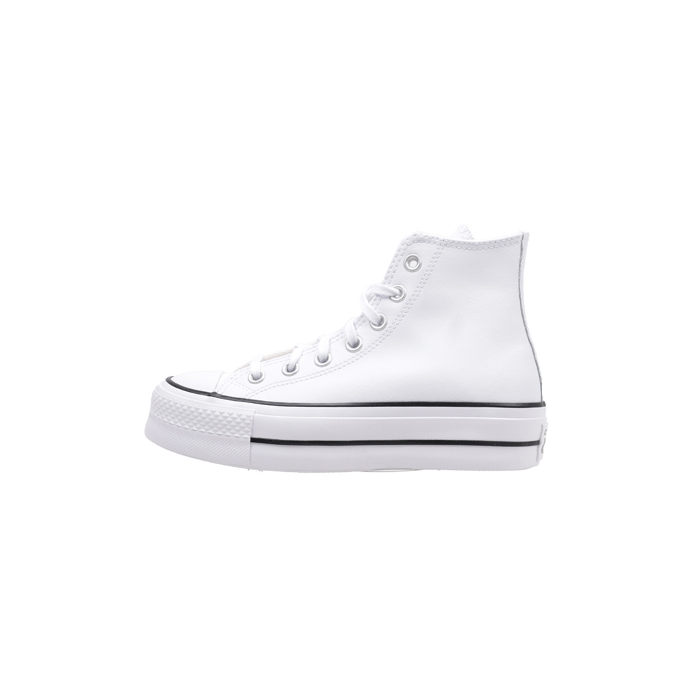 Converse Chuck Taylor All Star Platform Leather High-Top Deportivas Con Plataforma Mujer Blanco