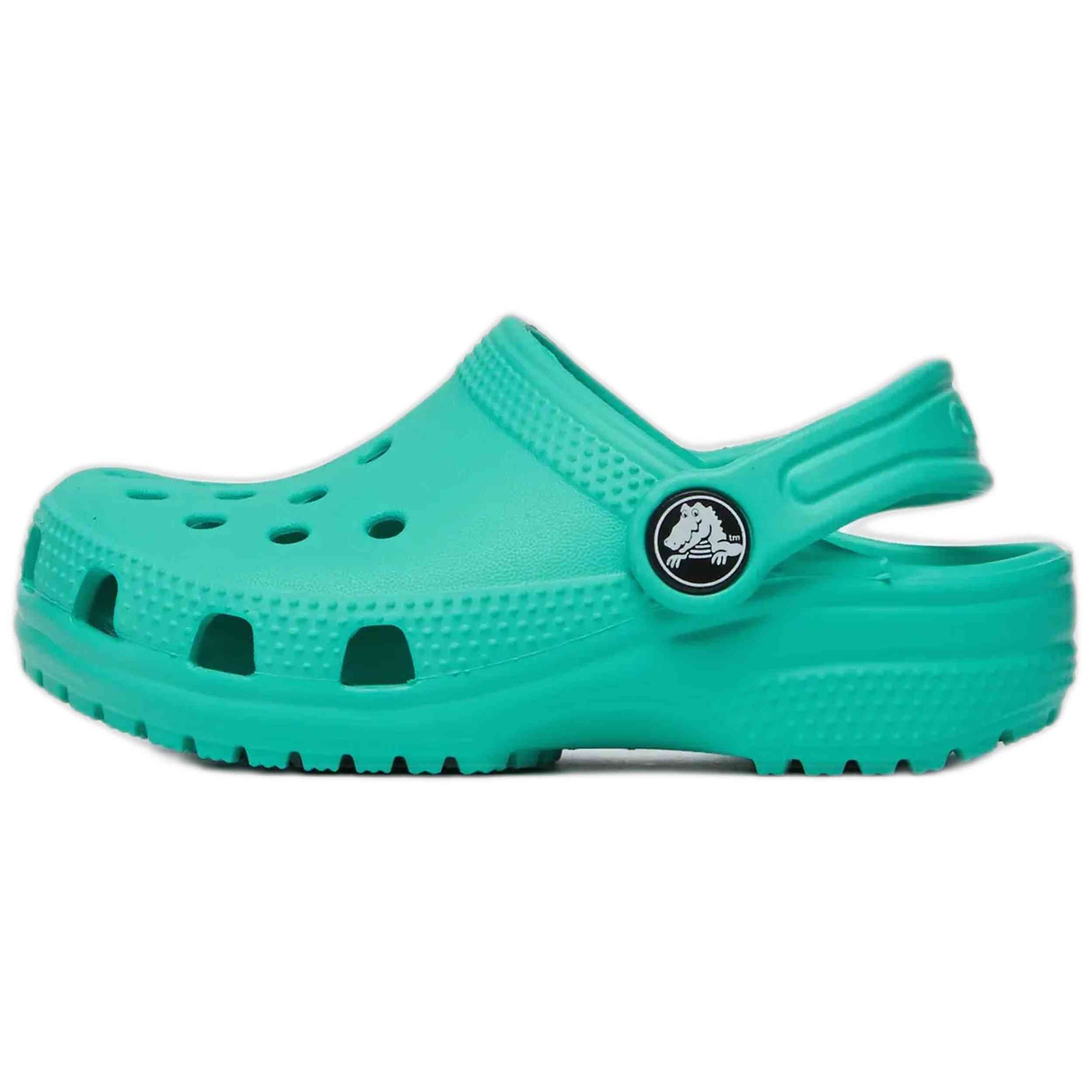 Calzado Crocs modelo Classic Clog T en color Turquesa