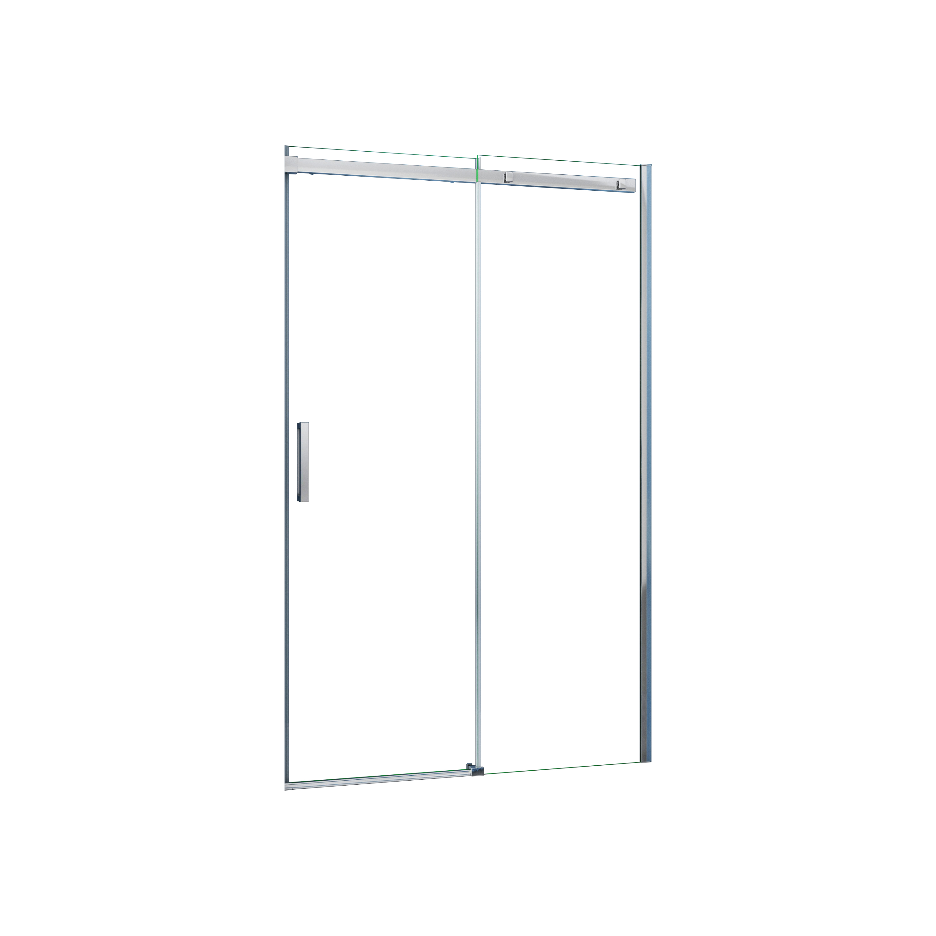 AICA Mampara de Ducha Frontal Corredera Perfil Cromado Vidrio Templado 6mm (960-1000)x1950mm
