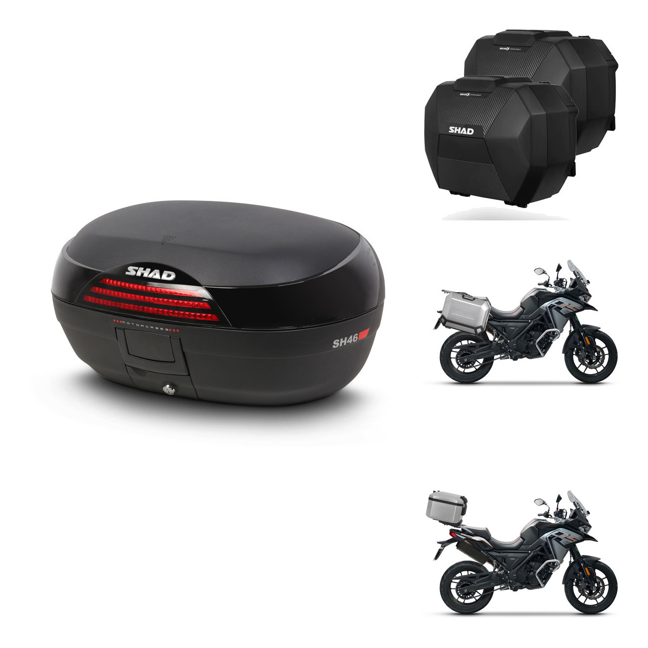 Maletas Sh38x Carbon + Herraje Baul + He KIT-578949
