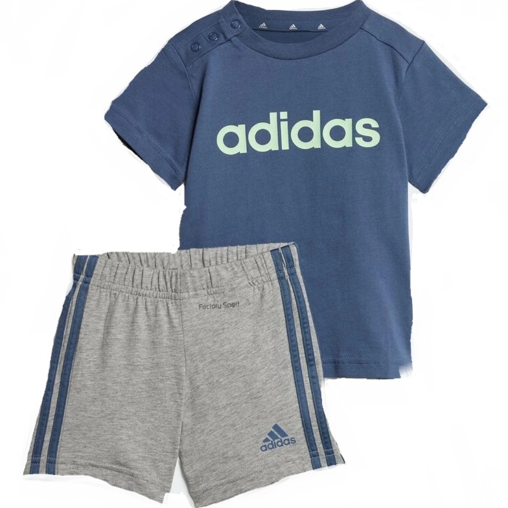 ADIDAS I LIN CO T SET CONJUNTO MARINO/GRIS VIGO PARA BEBE