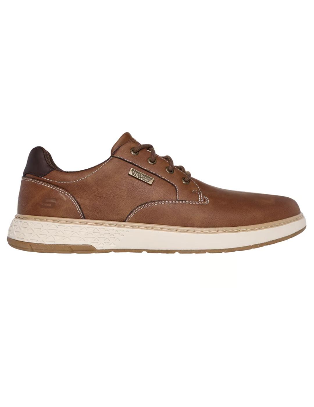 Zapatillas skechers garlan pryor waterproof marrón de hombre