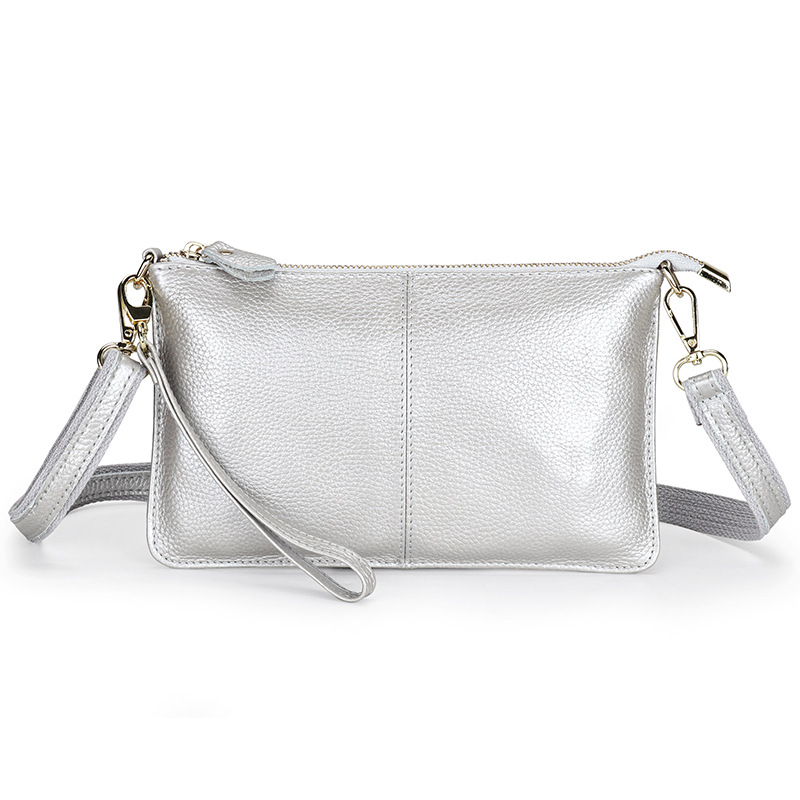 Bolsos cruzados pequeños de cuero genuino para mujer, mini bolsos de hombro, carteras