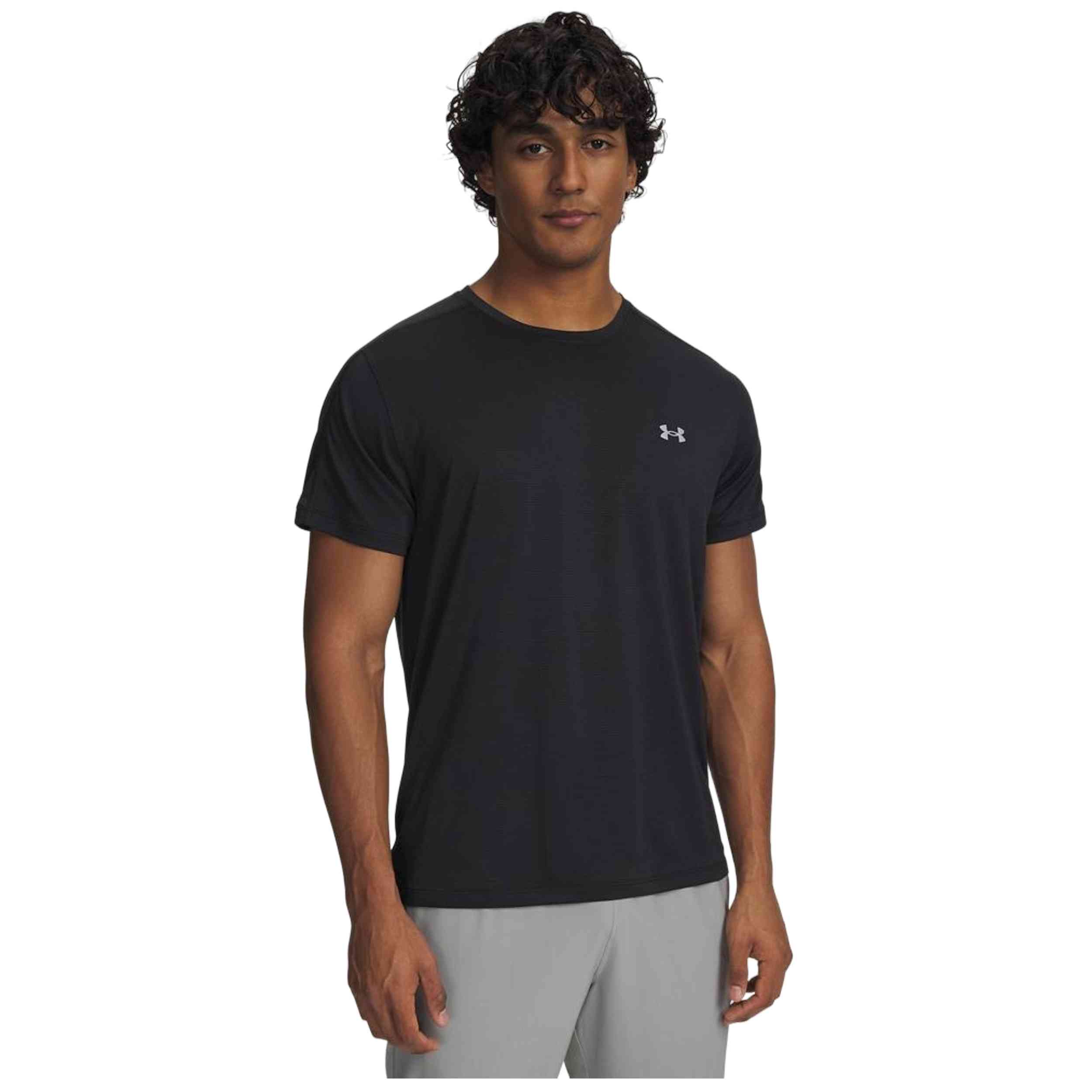 Camiseta De Manga Corta Under Armour modelo UA Velociti Reflect para Hombre en color Negro
