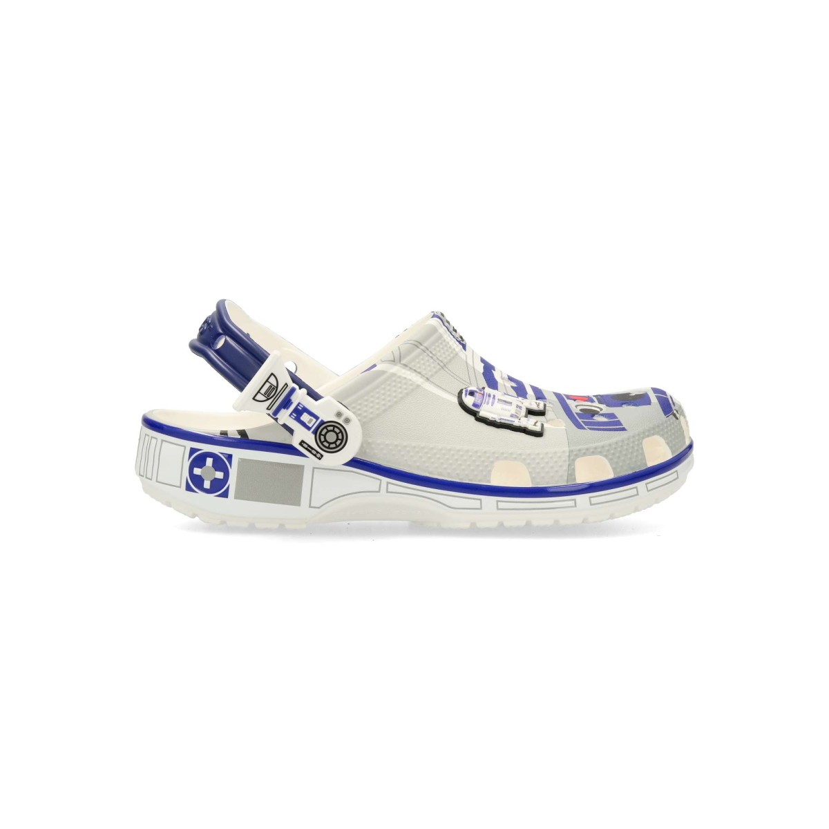 Crocs - Sandalias Star Wars R2-D2 Classic Clog para niños, cómodas y ligeras, edición limitada con 2 charms Jibbitz™ exclusivos