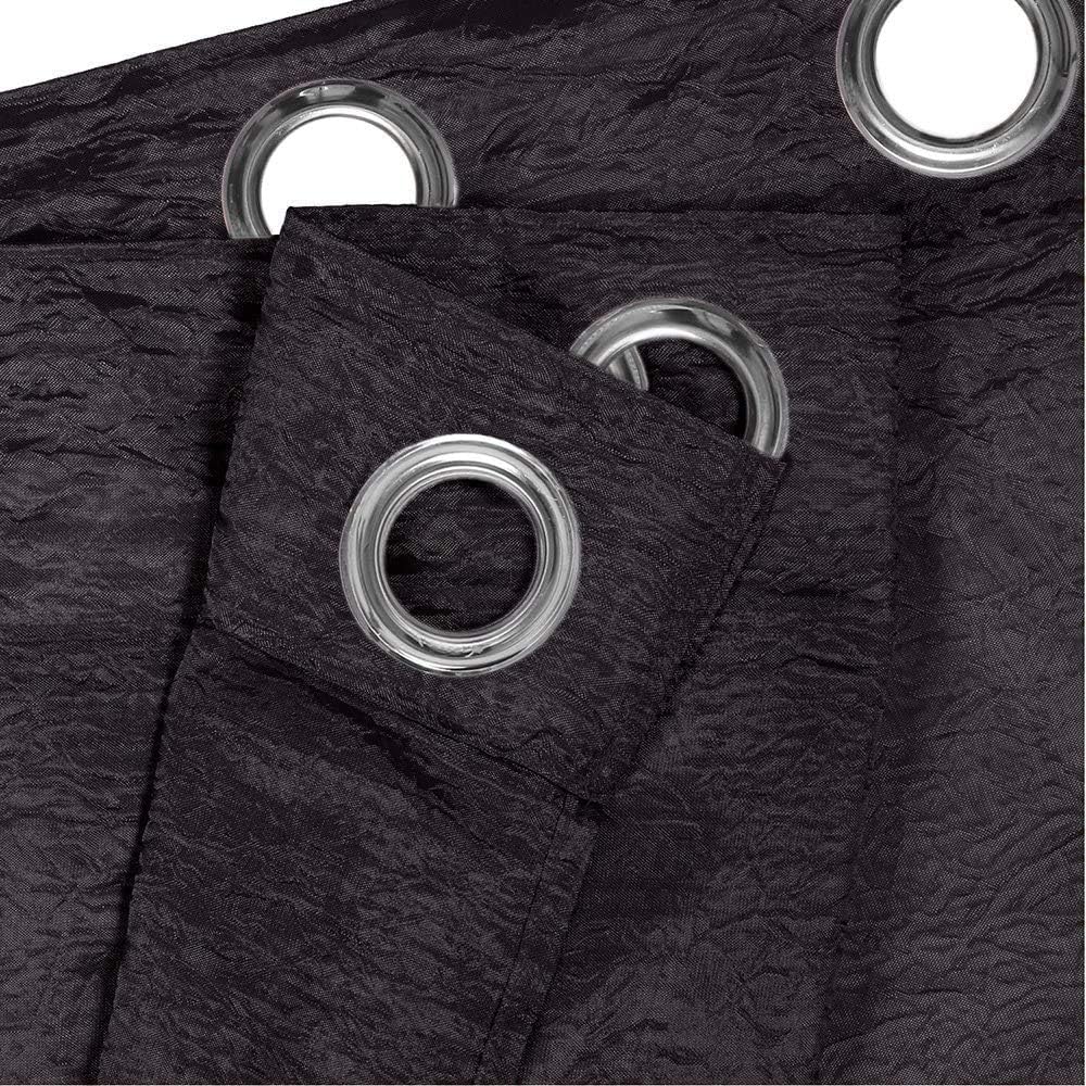 Cortinas Translúcidas Modernas 140x260 cm (1 Pieza) con Ojales Plateados – Elegantes y Ligeras para Ventanas de Salón o Dormitorio