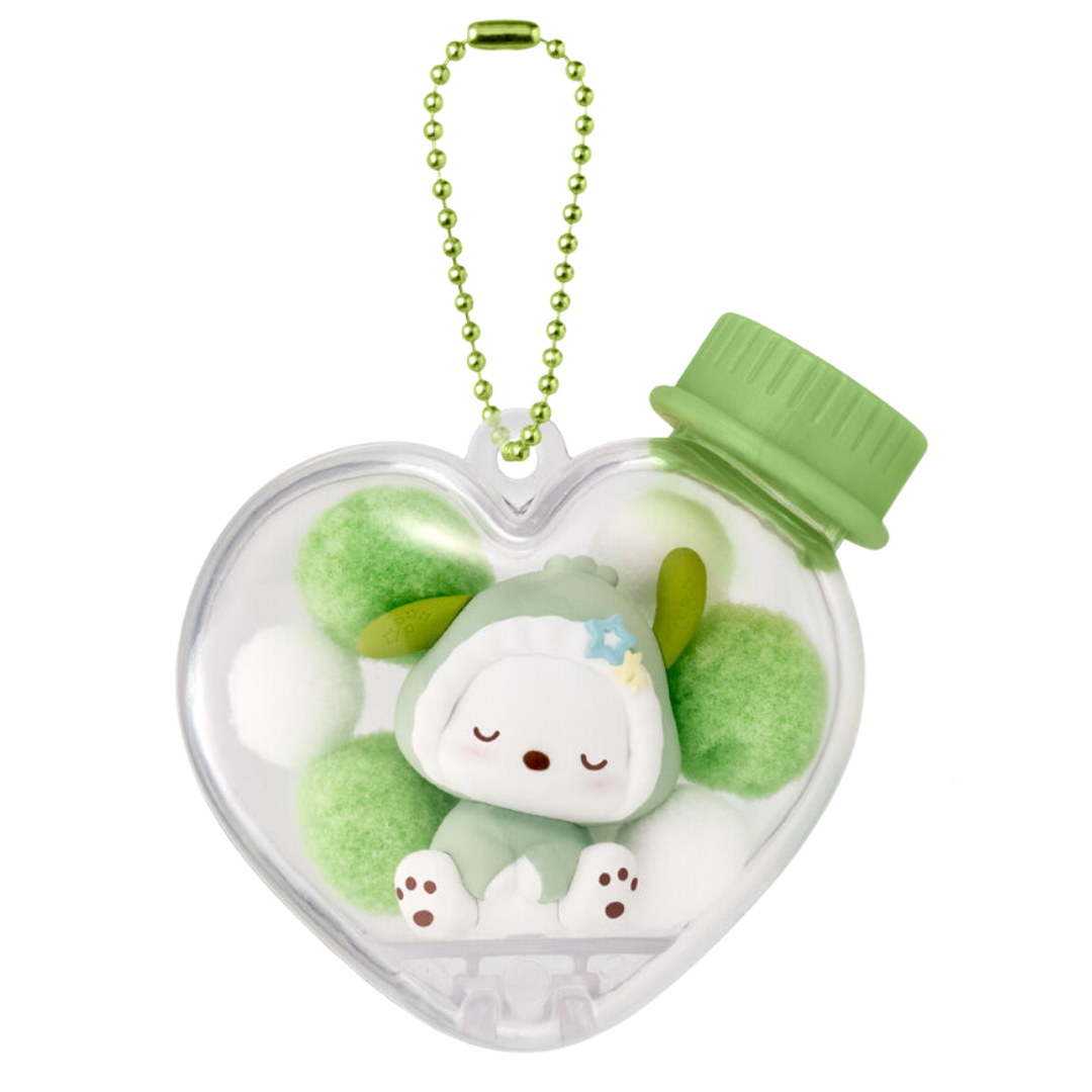 Bandai Sanrio llavero con estuche en forma de corazón y chicle, 7 variantes