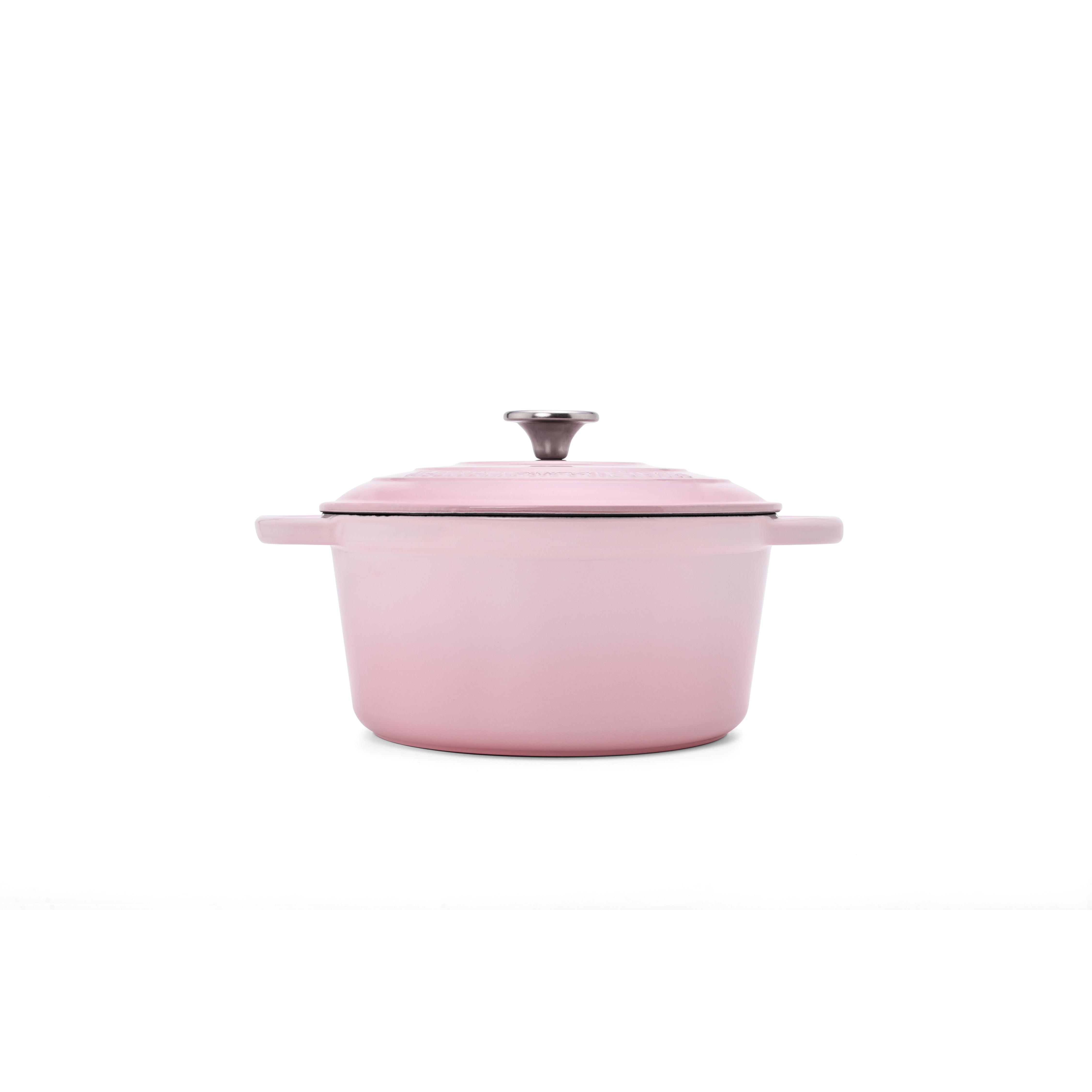 MAXWORK Cocotte Olla Esmaltada de Hierro Fundido, Cocotte Redonda, Olla de Sopa Φ22 Φ24 Φ26