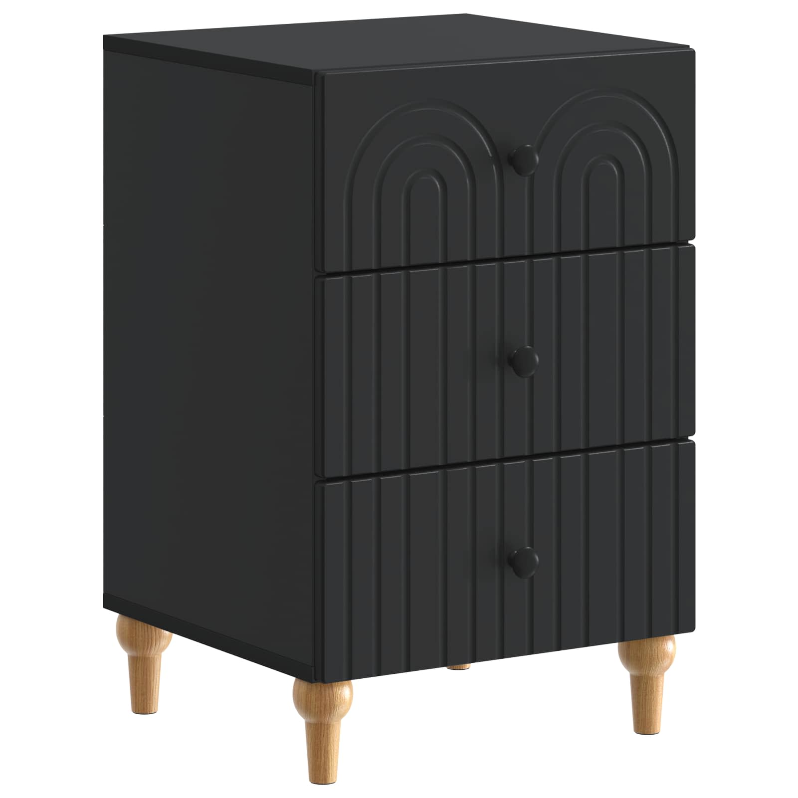 vidaXL Armario de Noche 43x 41 x 66,5 cm Madera de ingeniería Multicolor