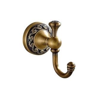CA Gancho para toallas de latón antiguo Sollbry, ganchos para batas de baño, percha de pared retro de una sola puerta