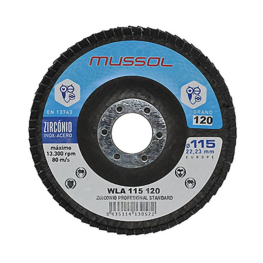 DISCO LAMINAS WLA 115 G120 INOXIDABLE