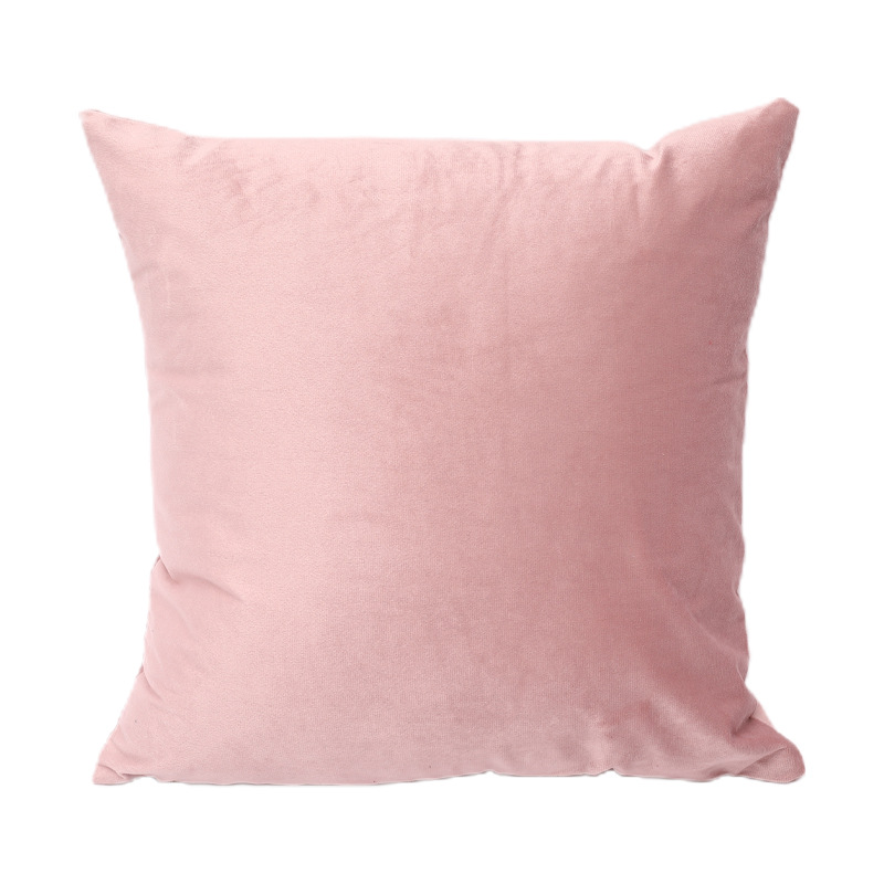 OmHO Sala de almohada de sofá cuadrado Nordic Sala de color sólido almohada