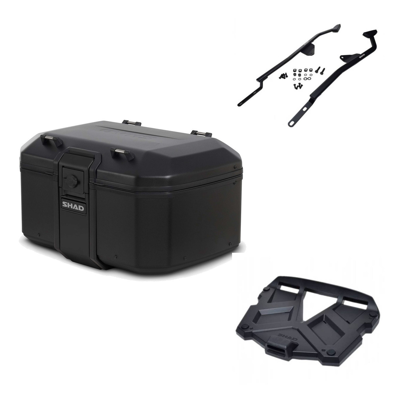 Baul Tr55 Pure Black + Parrilla Terra Pl KIT-569325