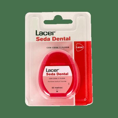 Lacer Seda Dental Con Cera Flúor Y Triclosán, 50 M