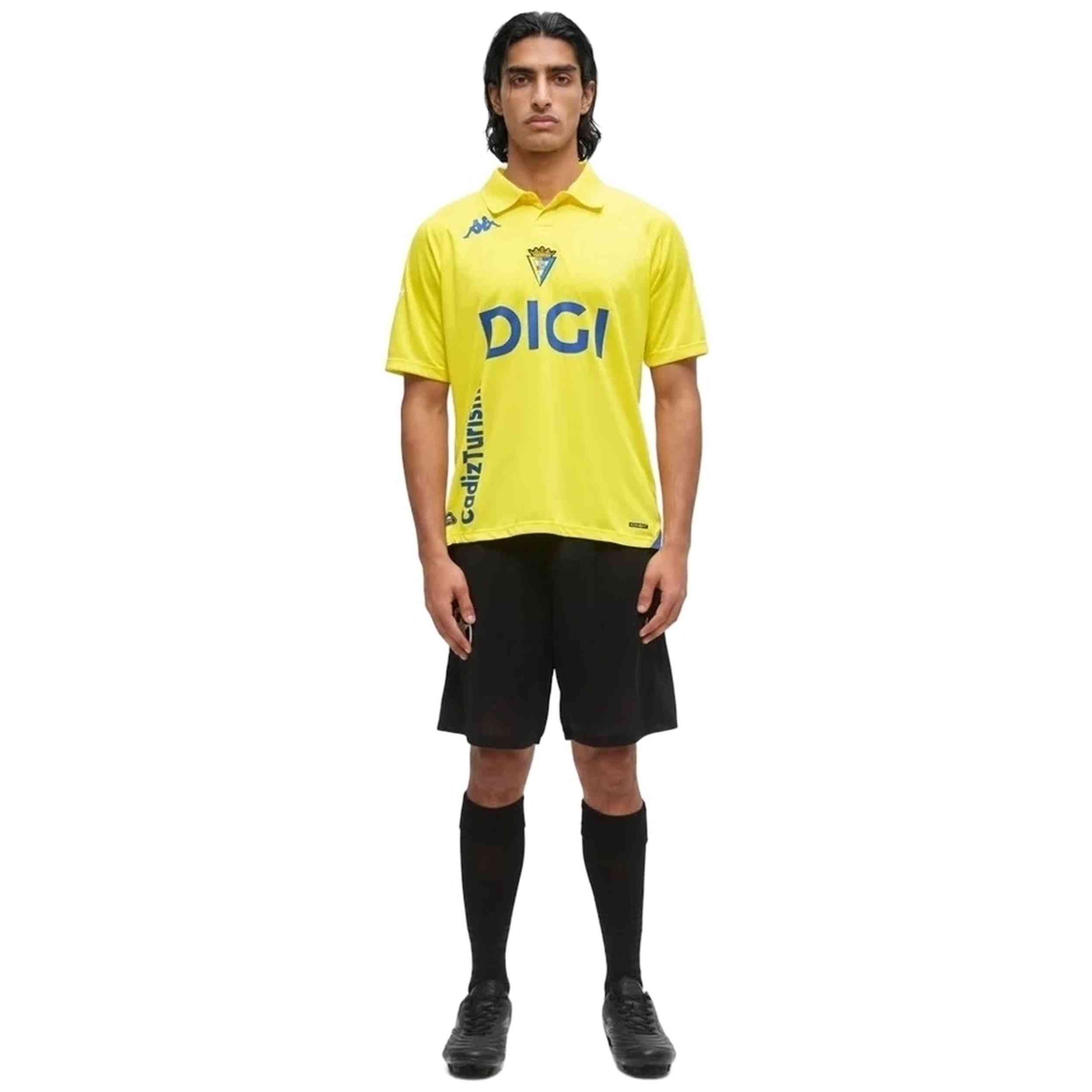 Textil Kappa modelo Kombat 2027 Home Cadiz en color Amarillo