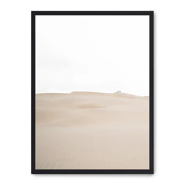 Cuadro desert landscape iii 30x40cm, Póster impreso en papel de primera calidad de 180gr, montado sobre marco de madera MDF acabado en negro., Naturaleza - Desierto