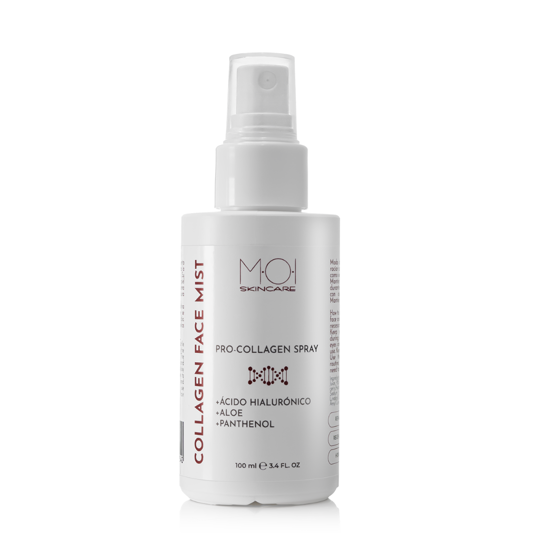 COLLAGEN FACE MIST-Spray bruma facial con ácido hialurónico, aloe y phantenol 100ml MOI SKINCARE