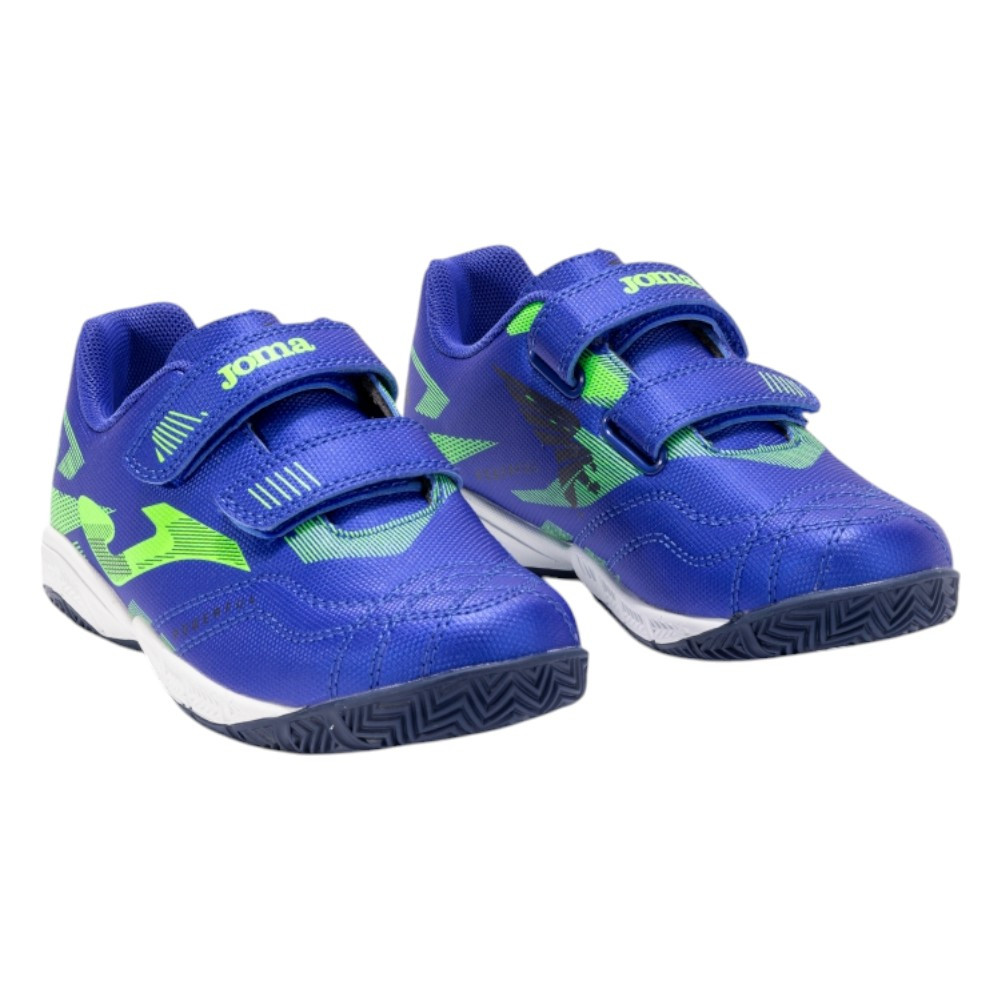 Zapatillas Joma Powerfull Jr2504 Azul Royal Verde Lima Indoor Sala Pojs2504Inv Futbol Sala Niño