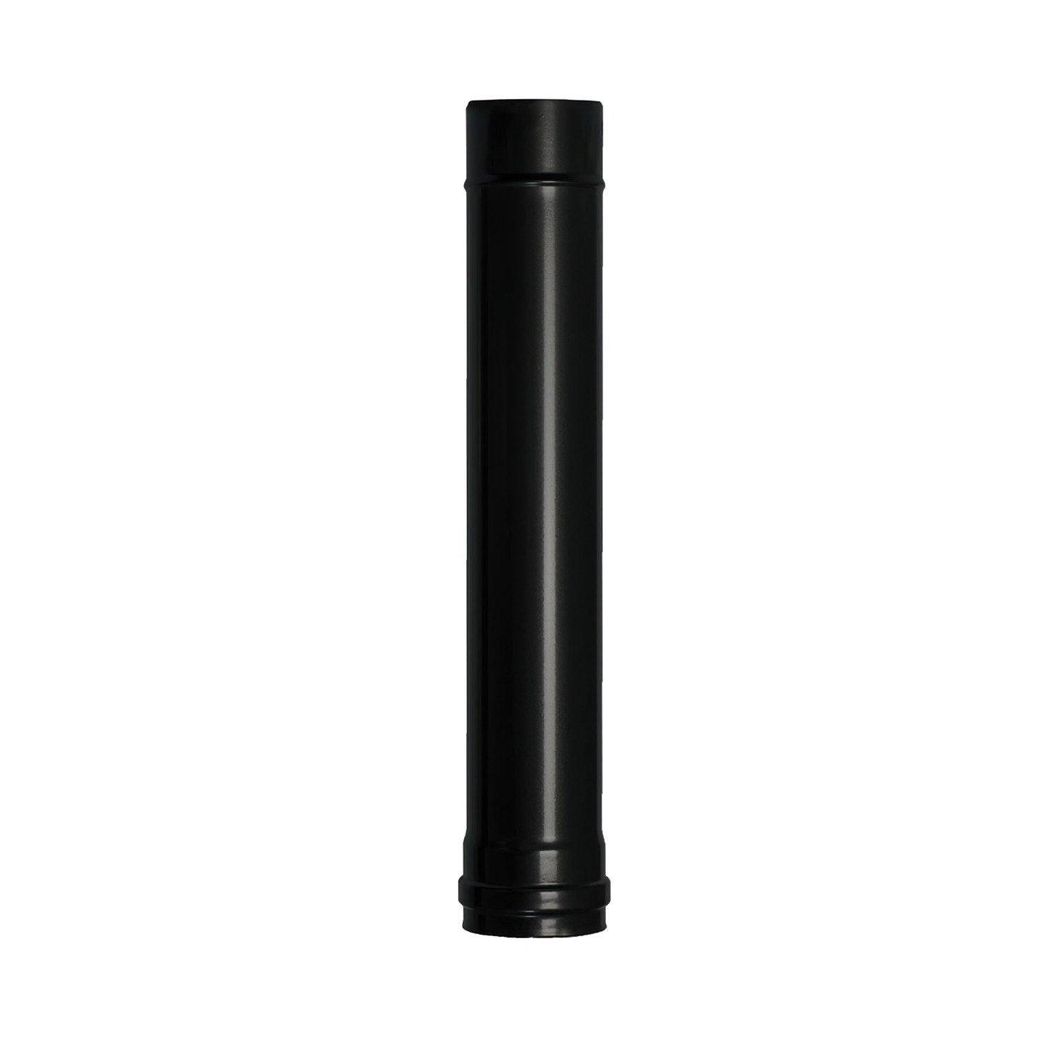 Tubo de Estufa Pellet Acero Vitrificado Negro Ø 80 Mm. Longitud 50 Cm - Alta Resistencia