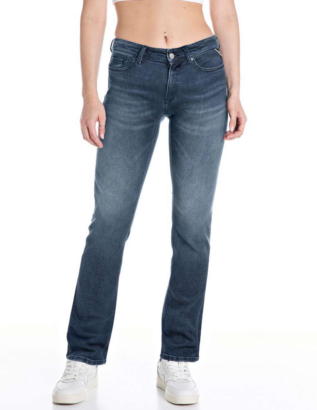 Vaquero Replay New Luz Bootcut azul oscuro slim para mujer