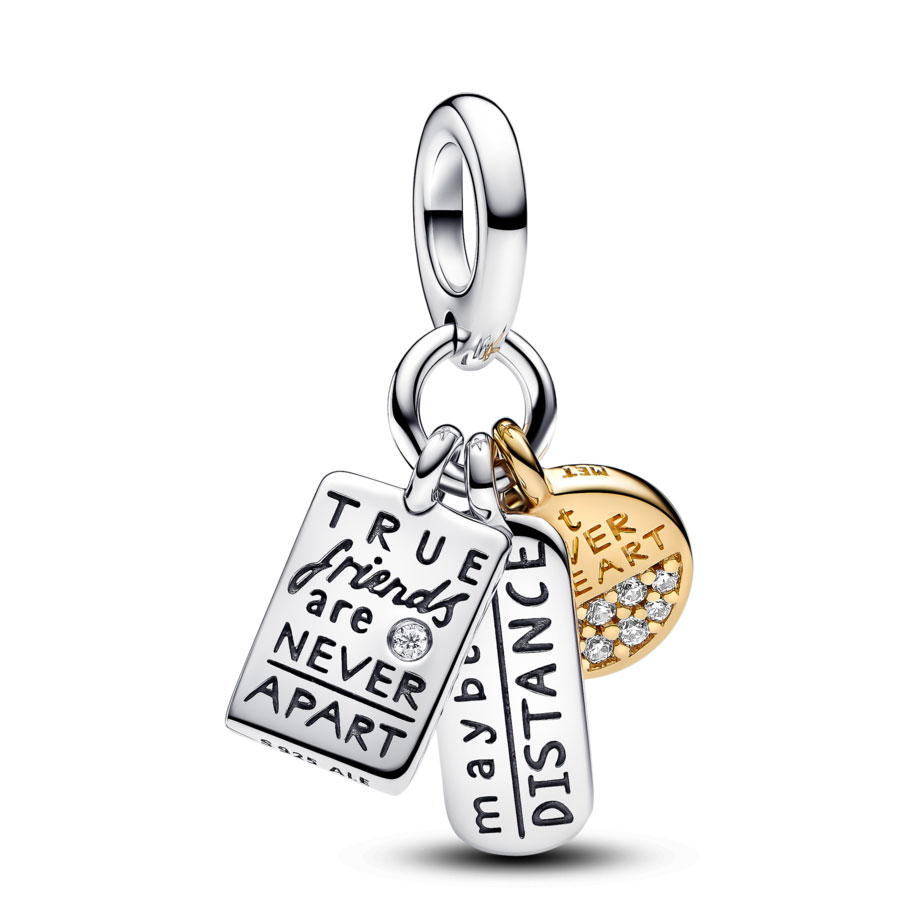Pandora Charm Colgante Triple Amistad Pandora Moments 763436C01 , para Mujer