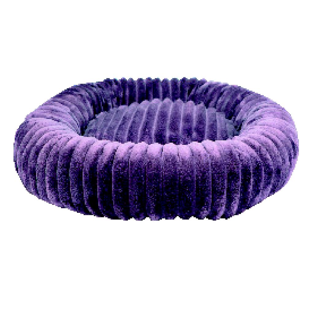 Cama para Perro Yagu Donut Pana Ancha Malva - Cama Redonda Mullida y Suave (Talla T-3 / 85 x 85 x 17 cm)