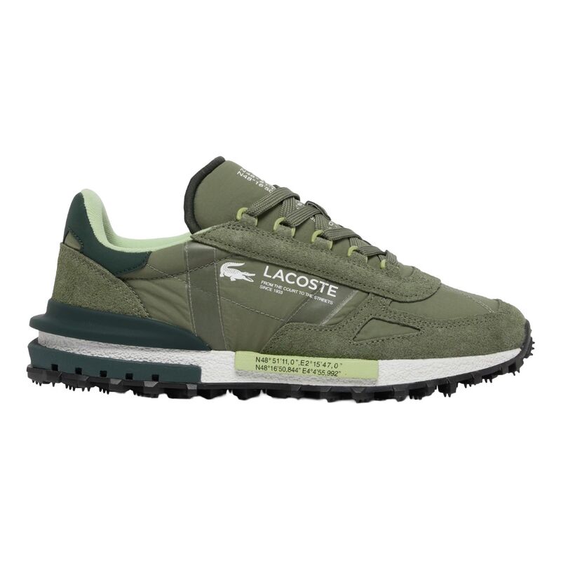 Zapatillas Lacoste Verdes Elite Active Khaki White Informales y Originales