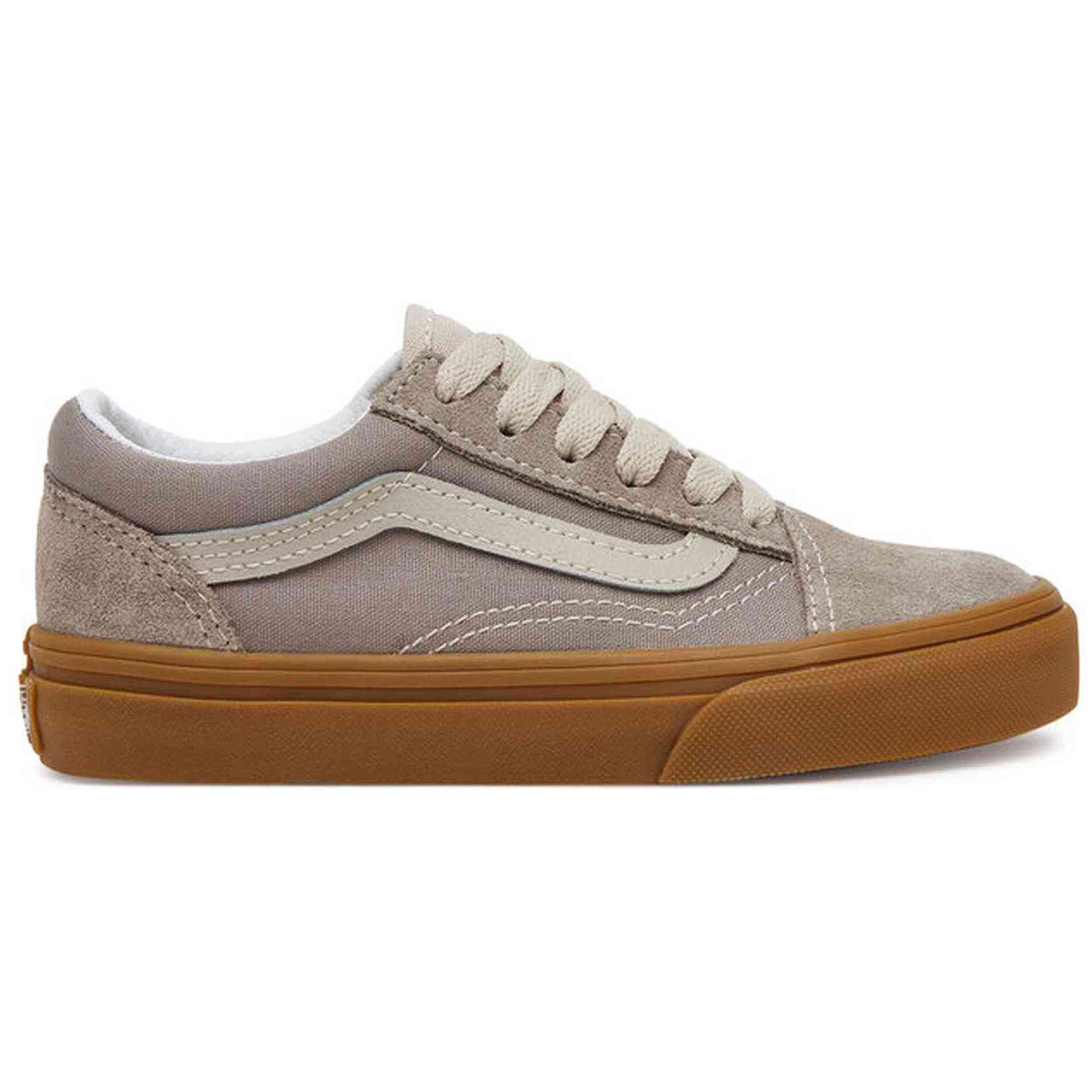 Calzado marca Vans modelo Vn000Cyv0Cs1 para kids en color gris