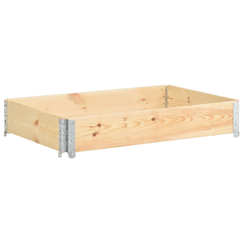 vidaXL Collar de caja de pallet madera maciza de pino 80x120 cm