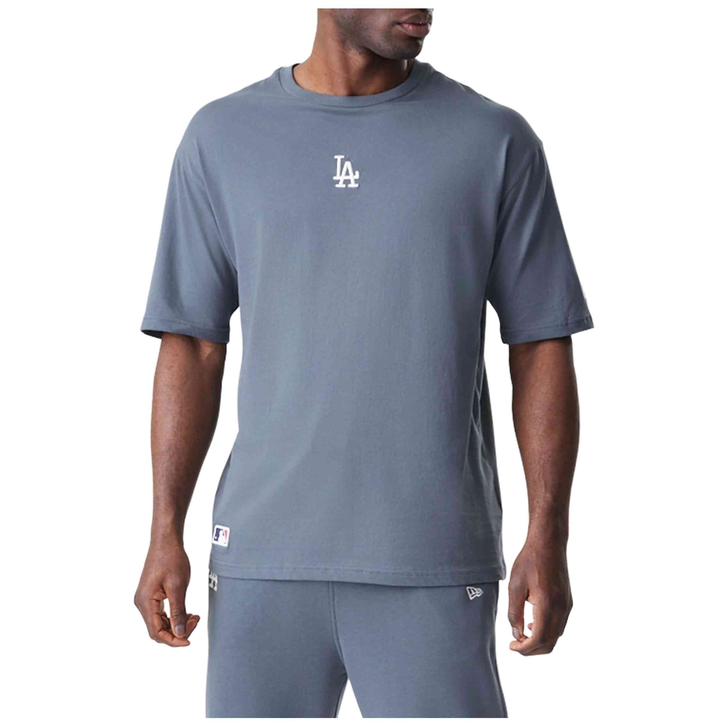Camiseta De Manga Corta New Era modelo Camiseta M/C Casual New Era Mlb Midi Le Os Tee Losdod para hombre y mujer en color Gris