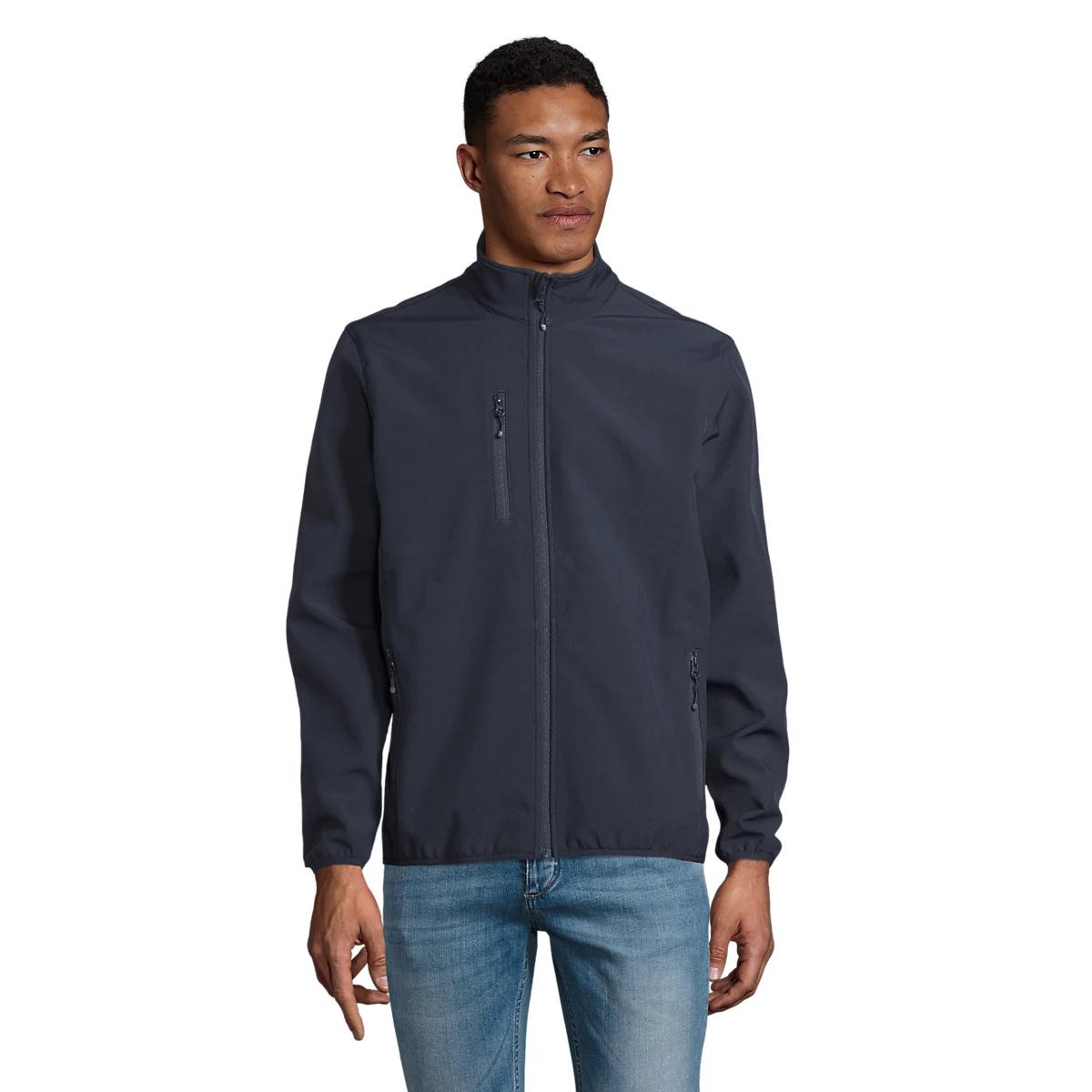 Chaqueta Softshell SOL'S Falcon para Hombre – Abrigo Técnico Cortavientos y Repelente al Agua, Chaqueta Deportiva Funcional con Forro Polar Exterior, Estilo Casual Urbano