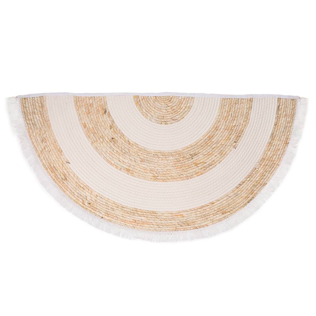 Wonderlust Deco - Alfombra fibra natural tejido artesanal marrón 100x50x1 Multicolor 100x50x1h cm