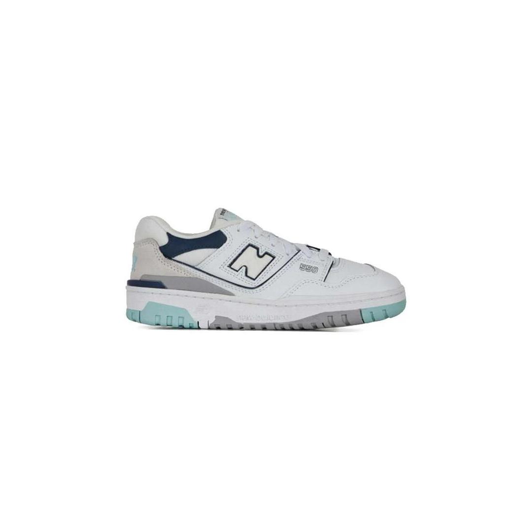 Zapatilla Junior New Balance 550 WA Blanca Azul